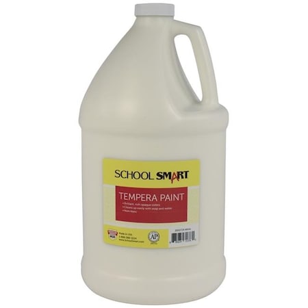 School Smart School Smart 2002729 1 gal Tempera Paint; White 2002729